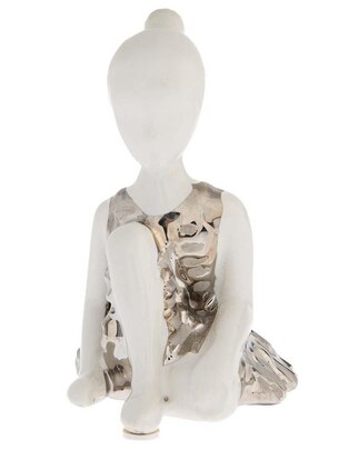 FIGURA BAILARINA CH MUSIC, BLANCO