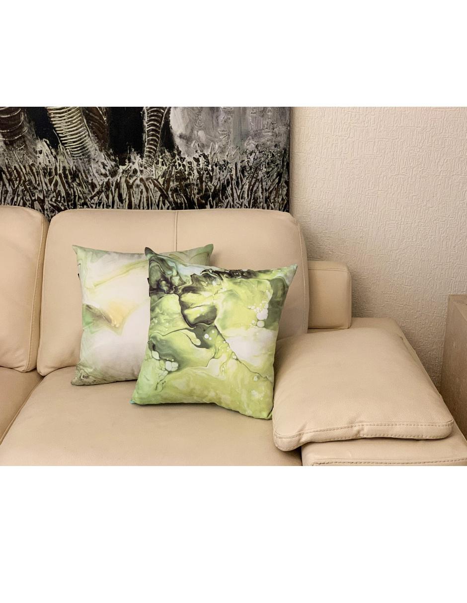 Cojín decorativo sublimado Gelato verde 4