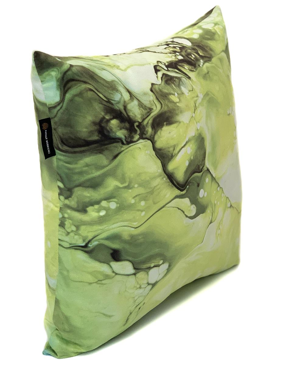 Cojín decorativo sublimado Gelato verde 2