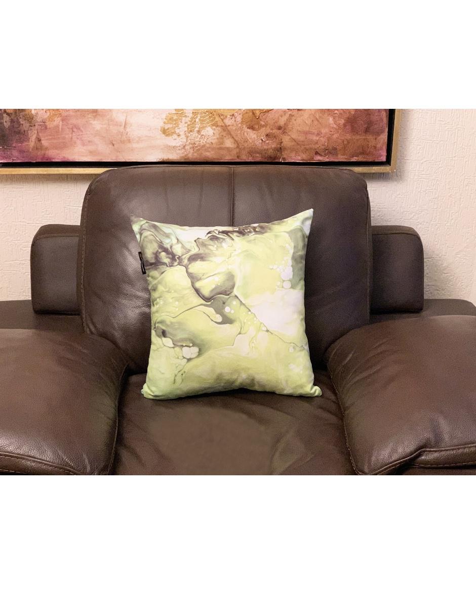 Cojín decorativo sublimado Gelato verde 3