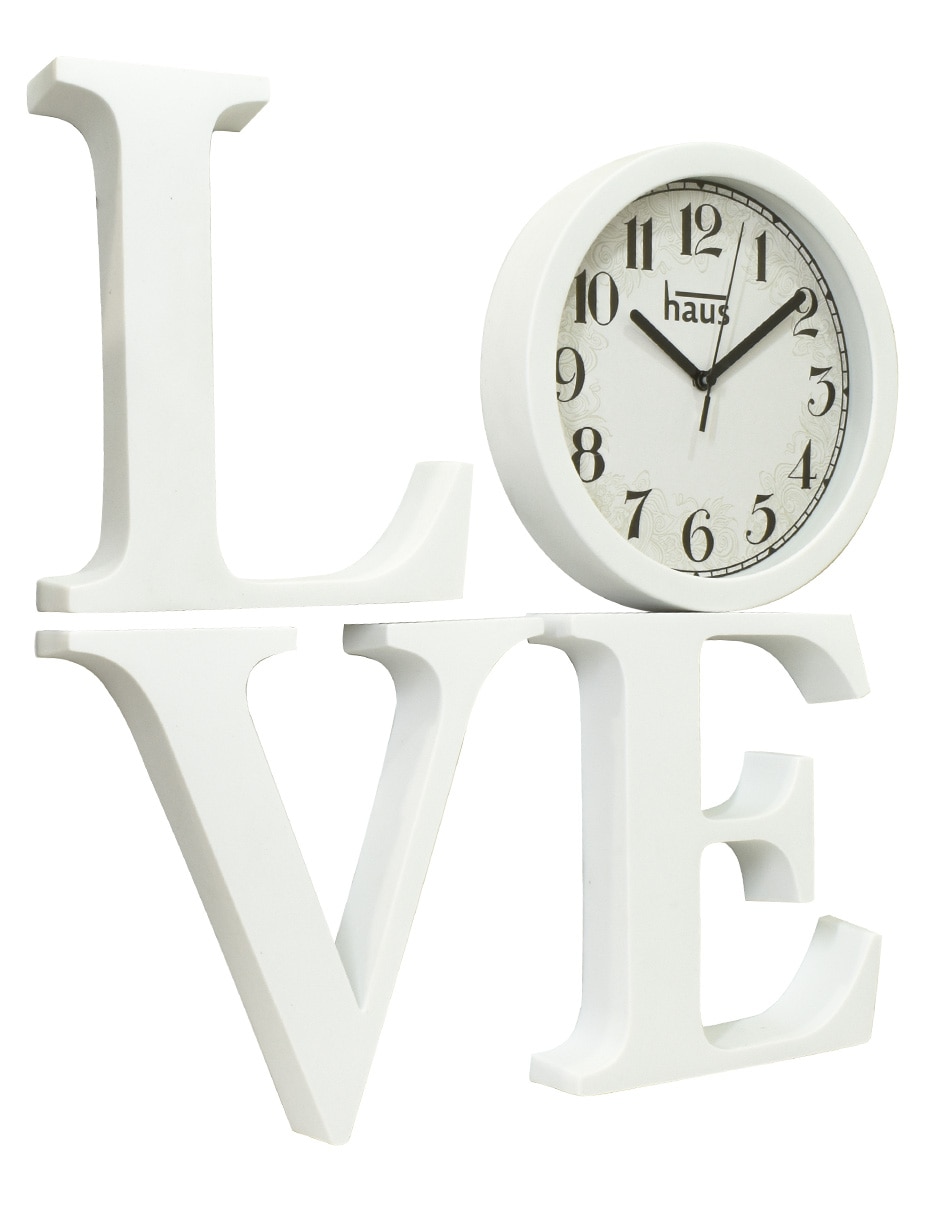 Reloj de pared Love de plástico