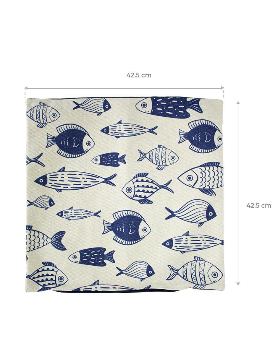 Cojín Fish Blue Corner Home 4