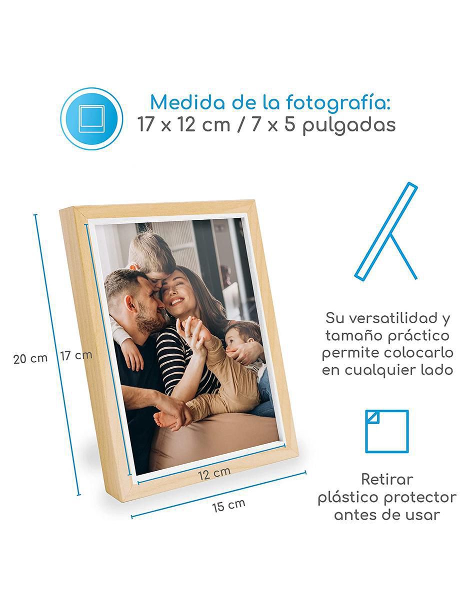 Portarretratos de madera para 1 foto 6
