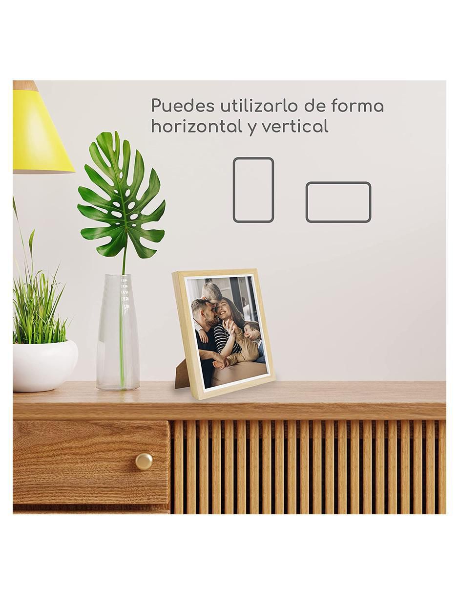 Portarretratos de madera para 1 foto 5