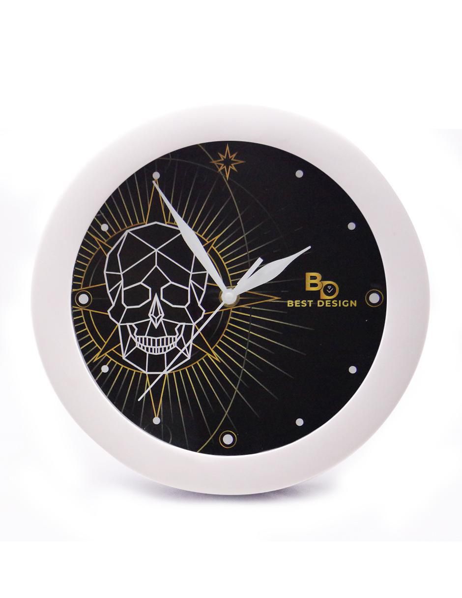 Reloj de pared de vidrio