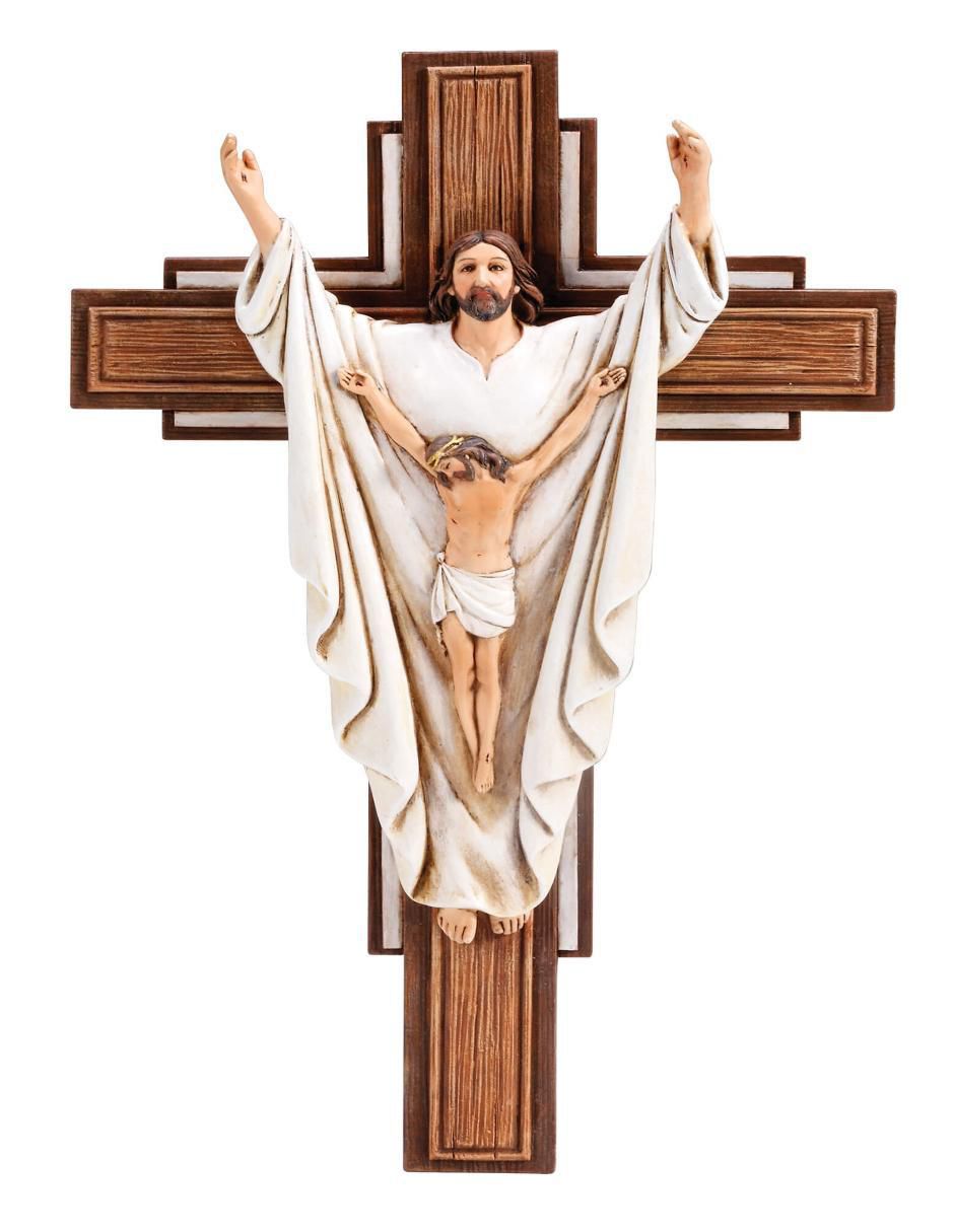 Figura decorativa Liverpool Joseph´s Studio Crucifijo Cristo Resucitado de poliresina