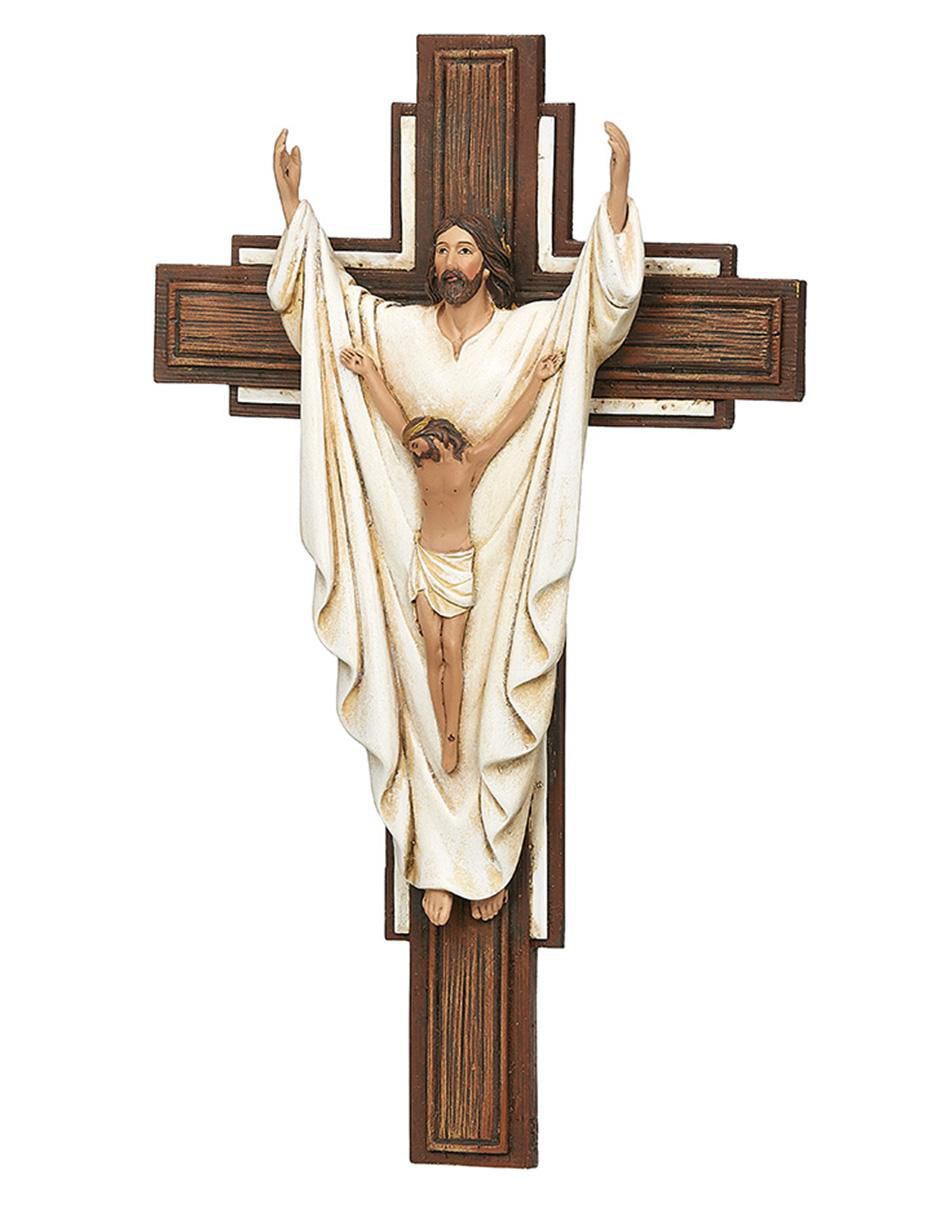 Figura decorativa Liverpool Joseph´s Studio Crucifijo Cristo Resucitado de poliresina