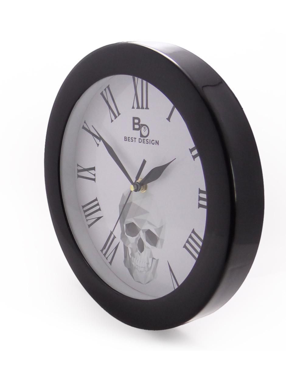 Reloj de pared Calavera Geometric de vidrio 5