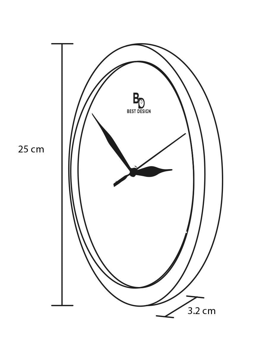 Reloj de pared Calavera Geometric de vidrio 2