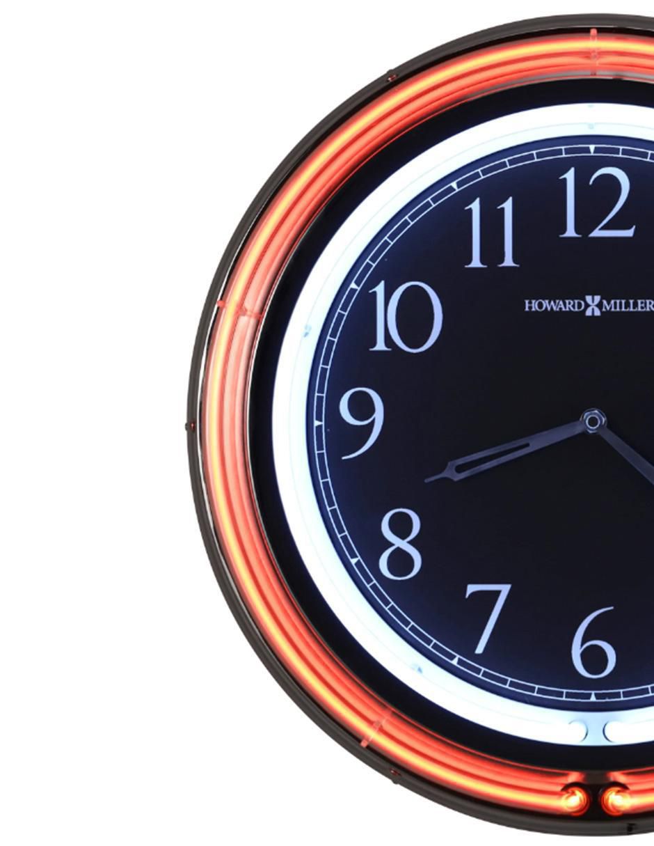 Reloj de pared Howard Miller de vidrio 2