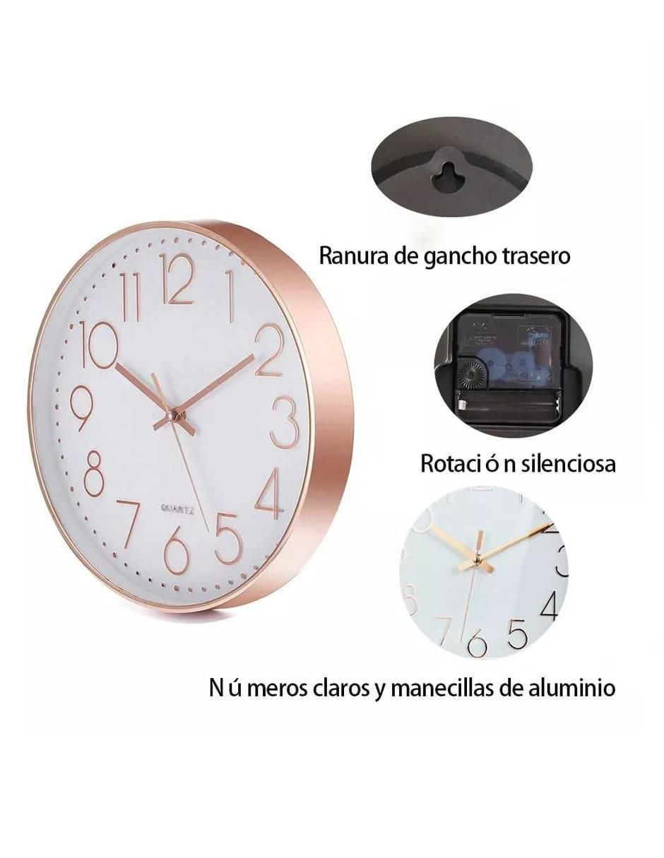 Reloj de pared de plástico