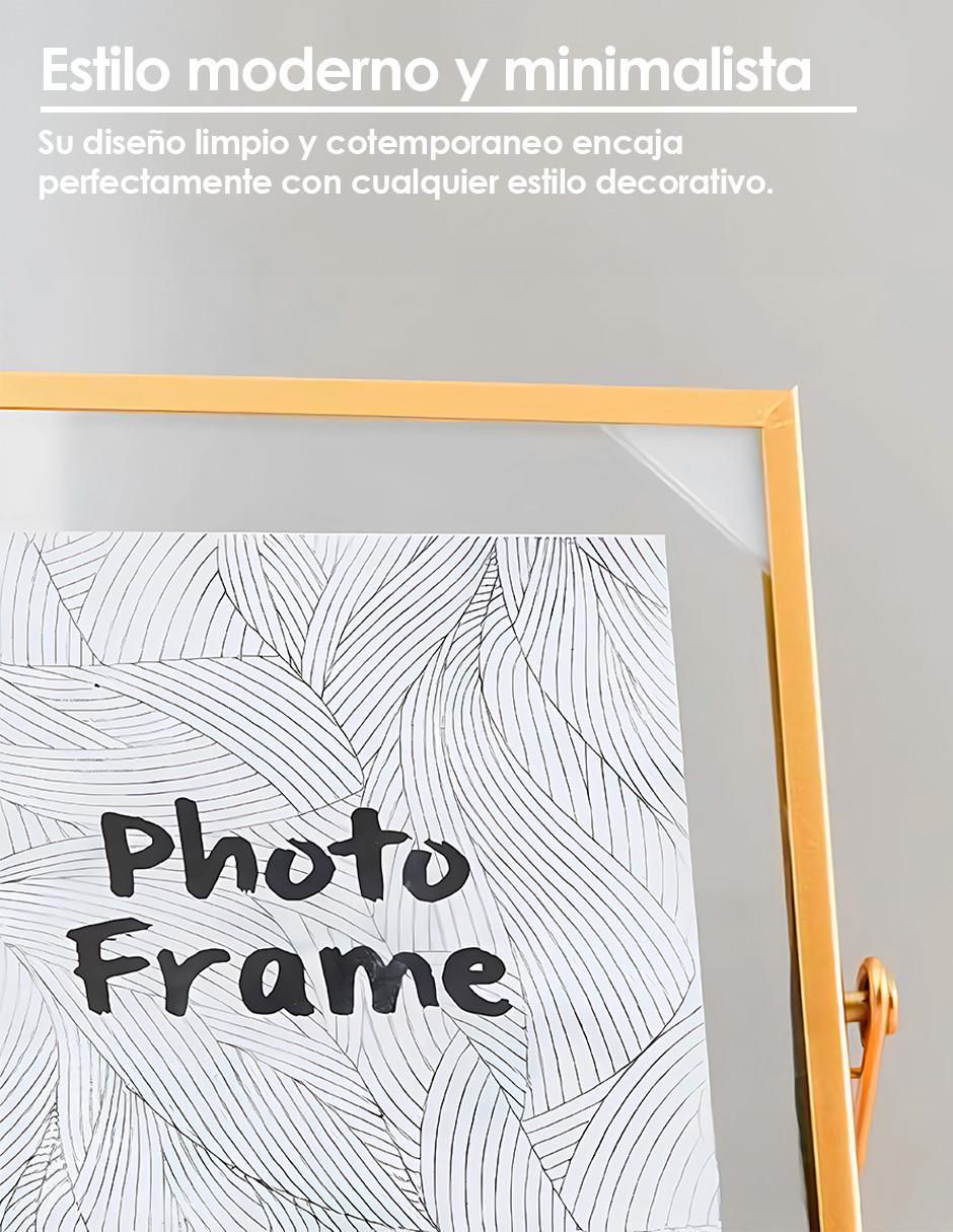 Portarretrato de metal para 1 foto 5