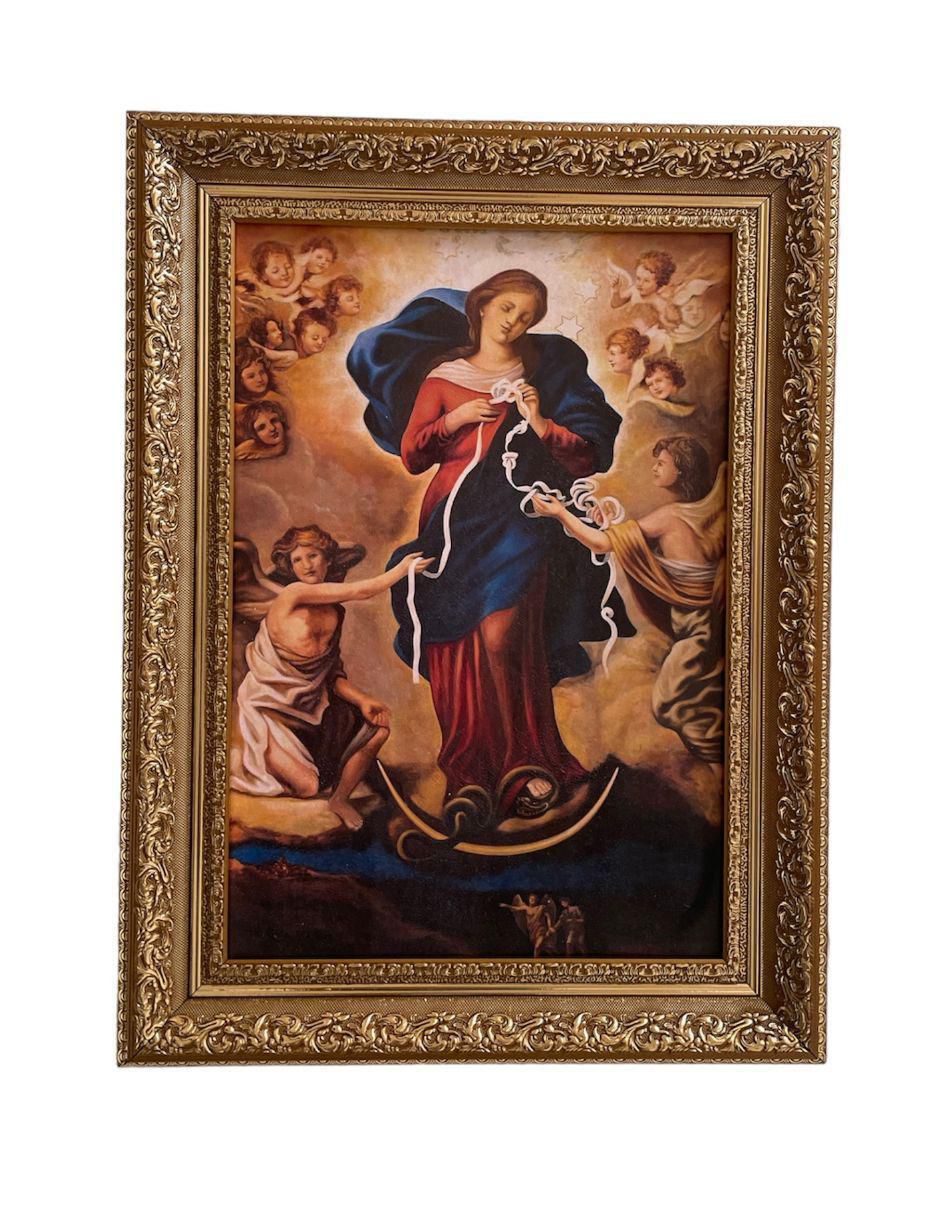 Cuadro Virgen Desatanudos técnica polioleo Cuadro Virgen Desatanudos técnica polioleo