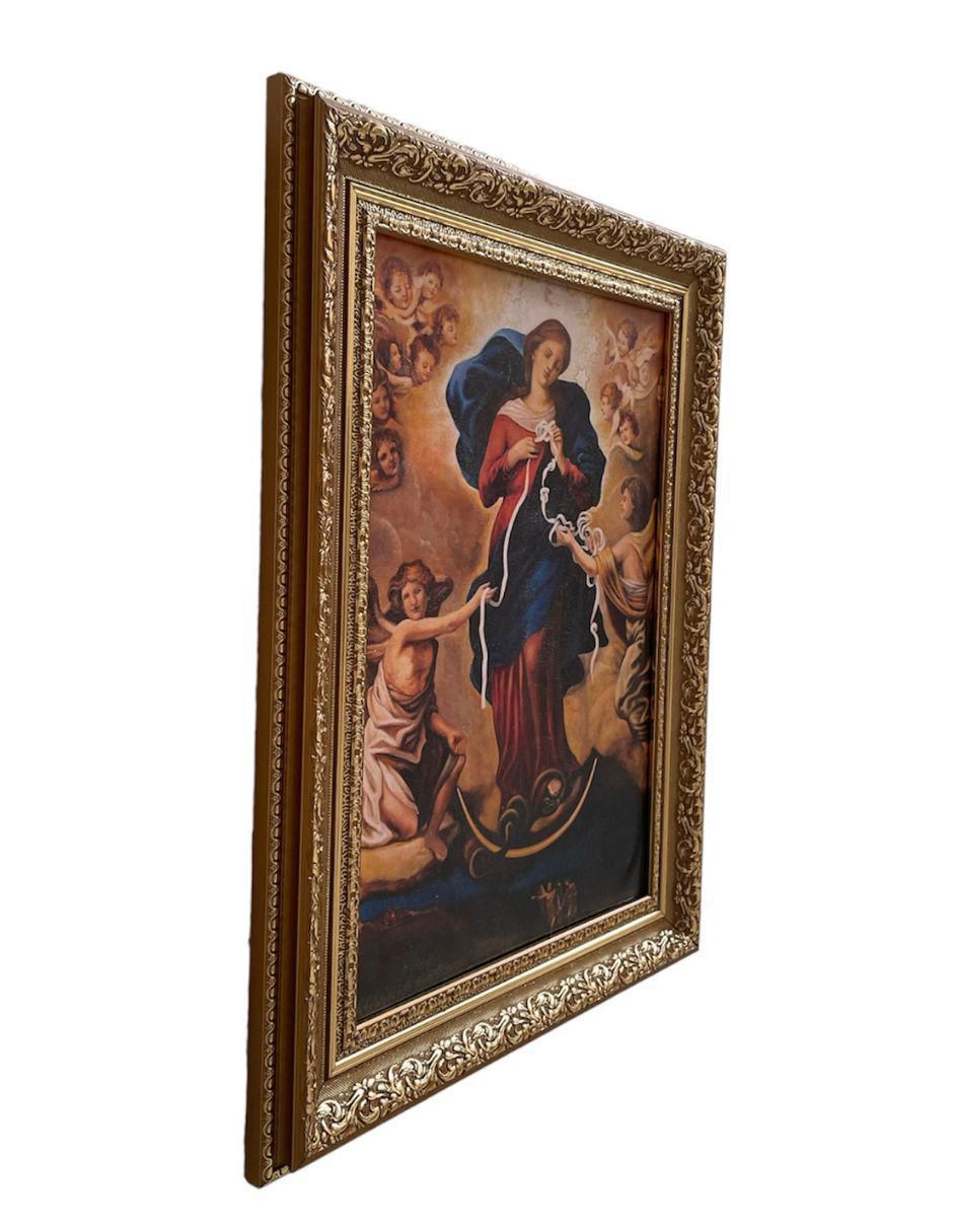 Cuadro Virgen Desatanudos técnica polioleo