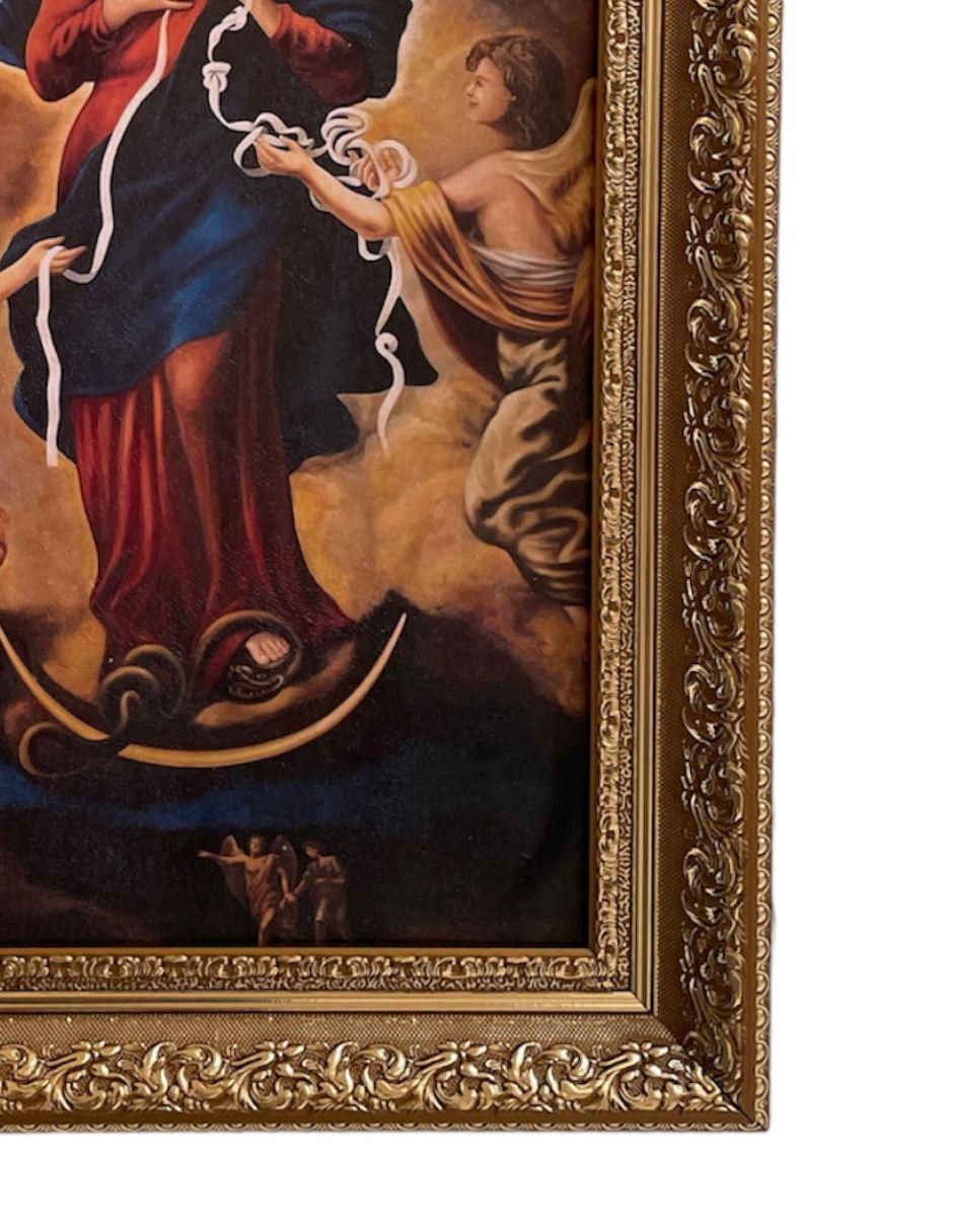 Cuadro Virgen Desatanudos técnica polioleo