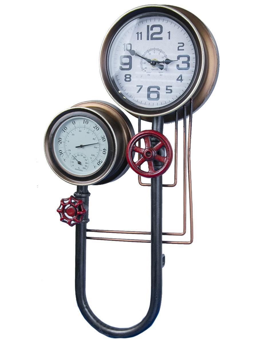 Reloj de pared de metal