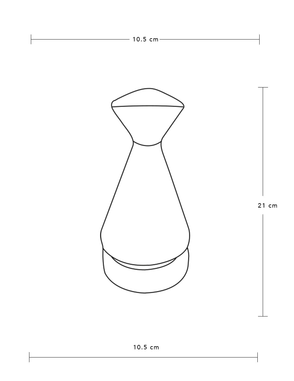 Figura decorativa de alfil Persa de cerámica 5
