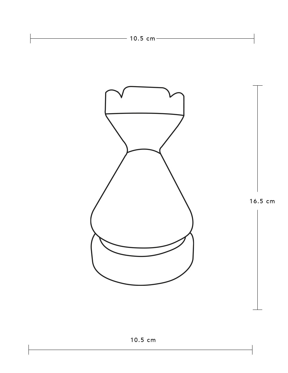 Figura decorativa de torre de ajedrez Persa de cerámica 5