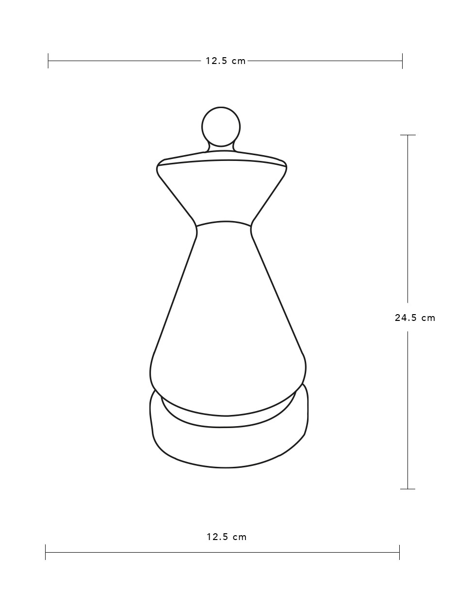 Figura decorativa de reina ajedrez Persa de cerámica 5