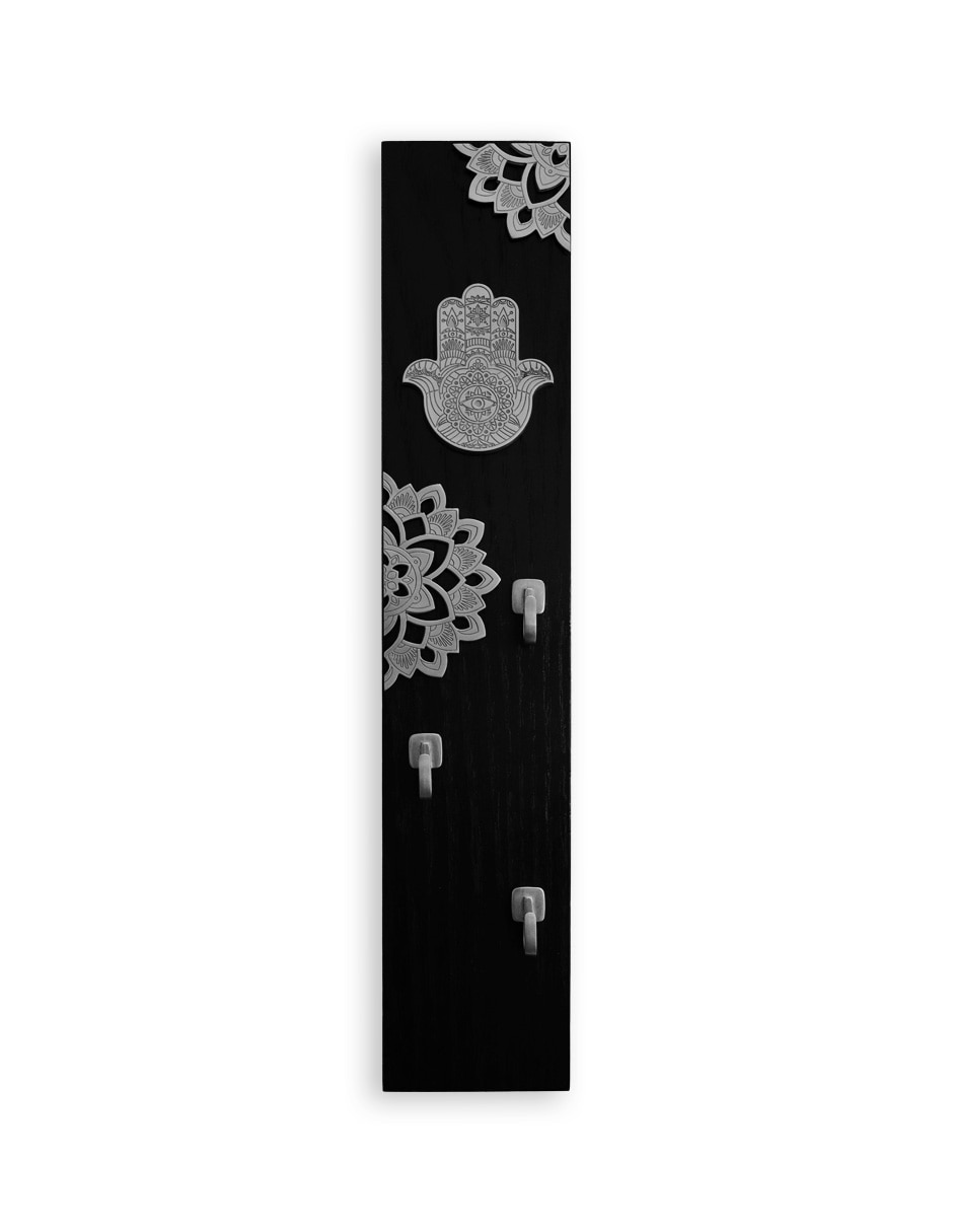 Figura de rectangular Portallaves de madera
