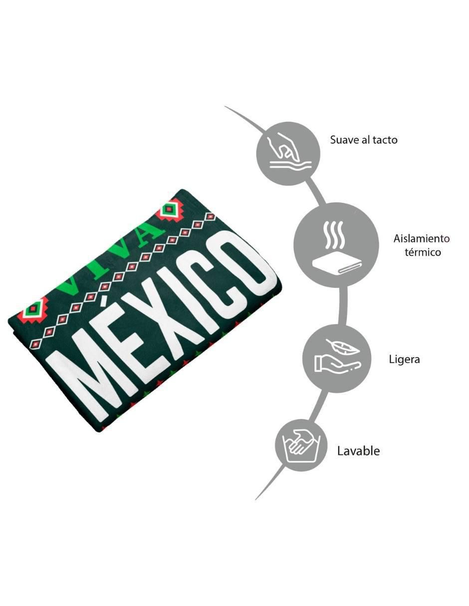 Frazada de tejido plano Viva México 3