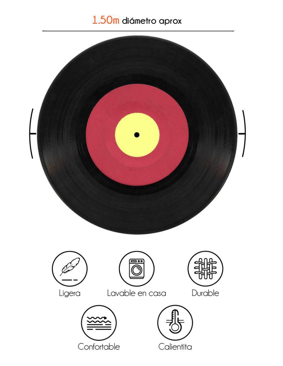 Frazada de tejido plano Disco De Vinil 4