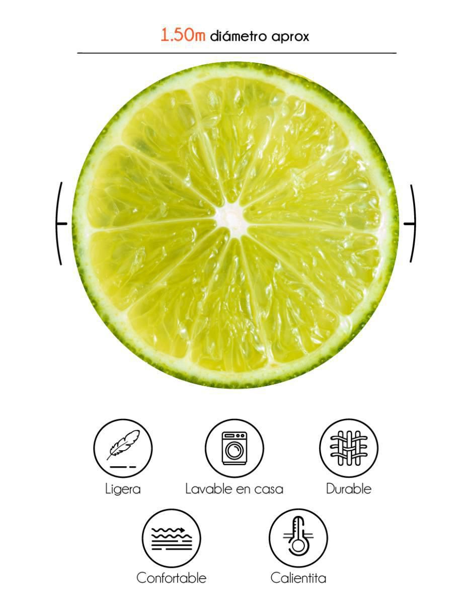 Frazada de tejido plano Frutas Limón 4