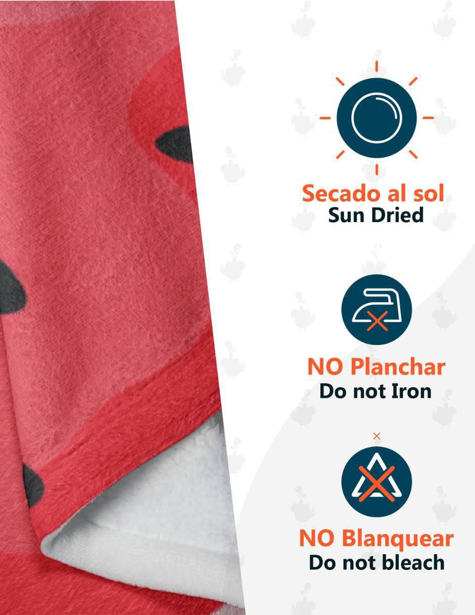 Frazada de tejido plano Frutas Sandía 3