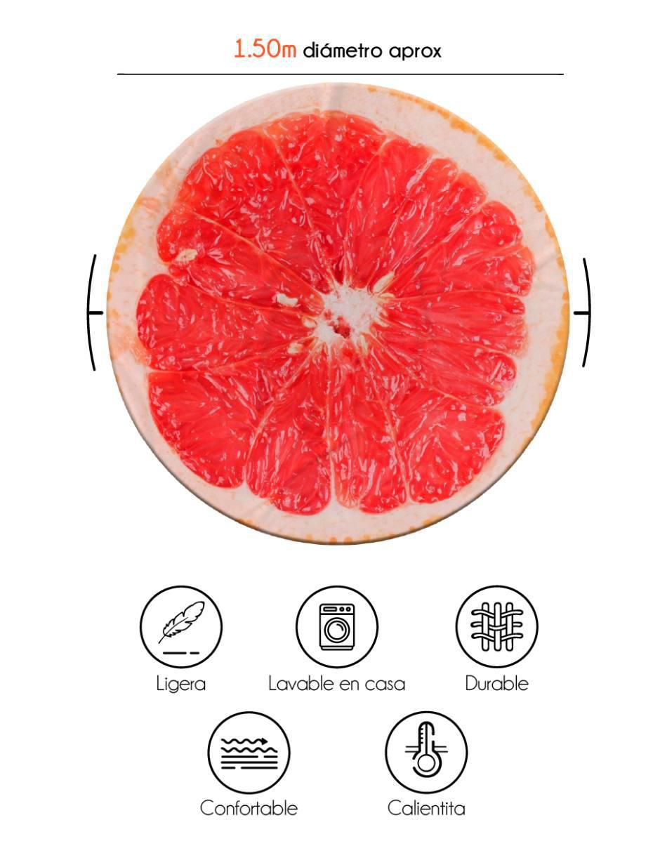 Frazada de tejido plano Frutas Toronja unisex