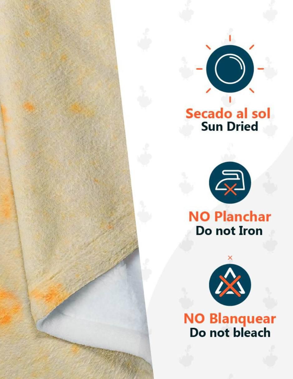 Frazada de tejido plano Tortilla Burrito De Harina