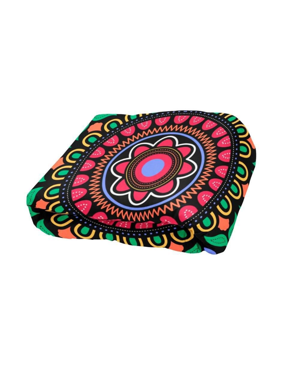 Frazada de tejido plano Mandala Mexicana 2