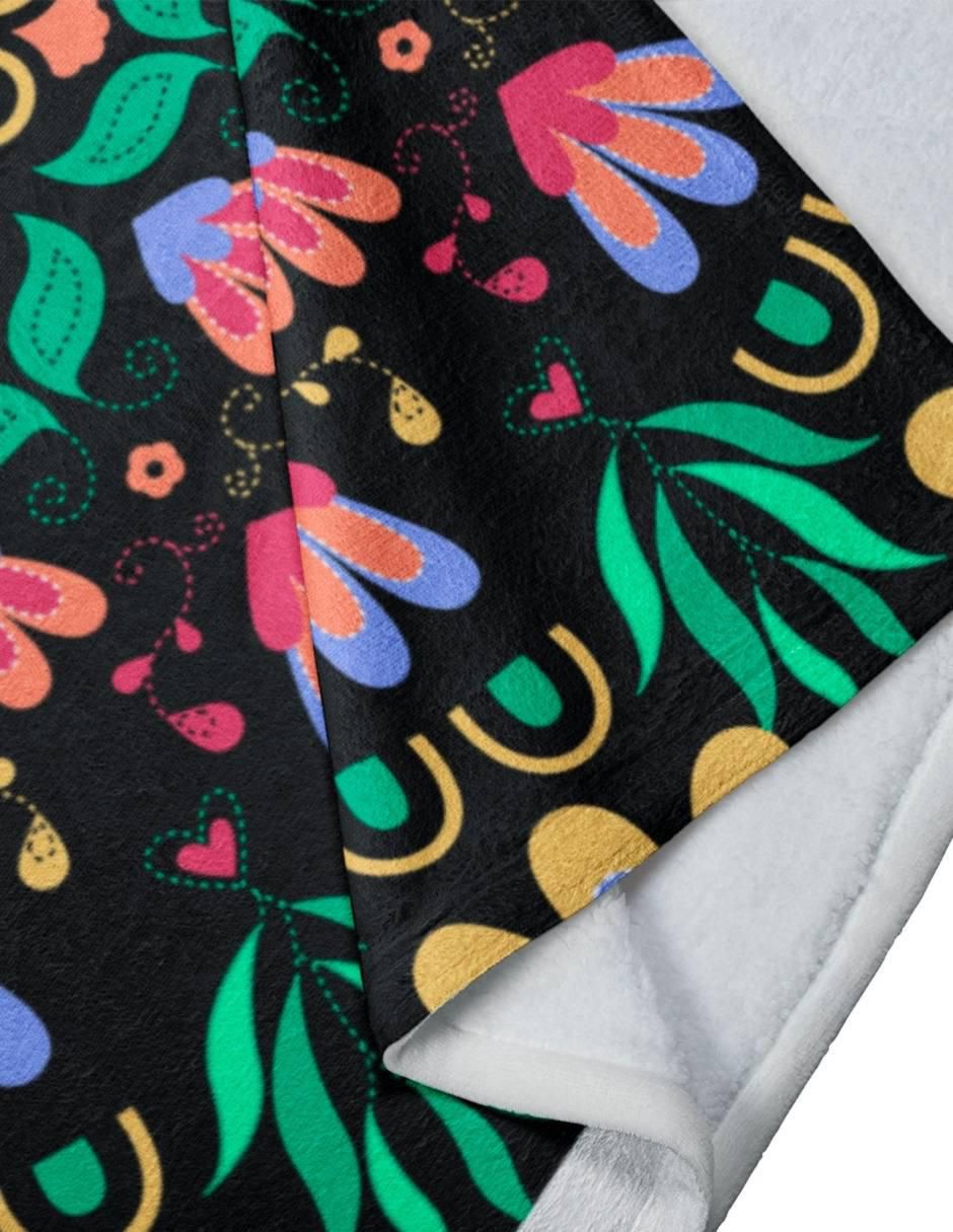 Frazada de tejido plano Mandala Mexicana 3