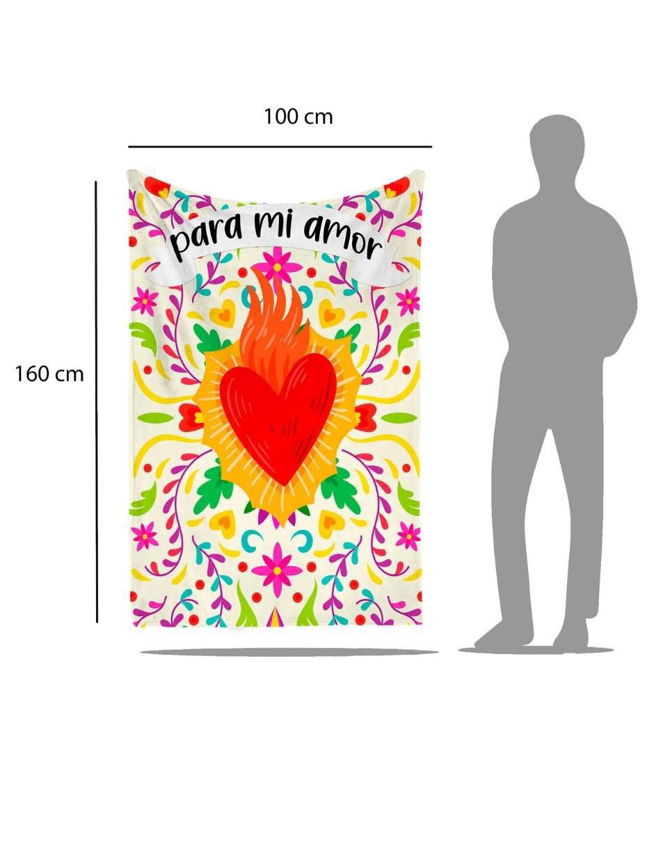 Frazada de tejido plano Sagrado Corazón unisex 5