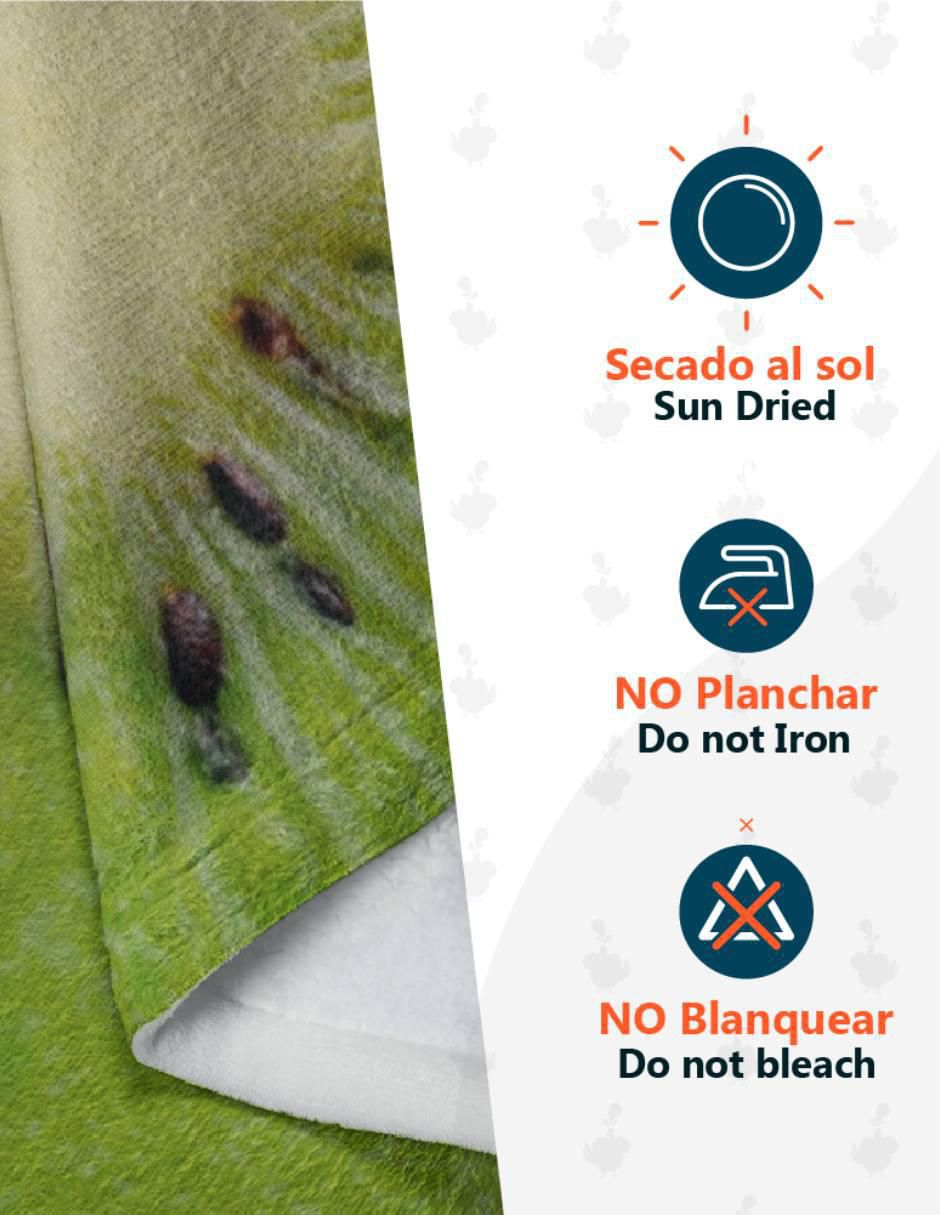 Frazada de tejido plano Frutas Kiwi 3