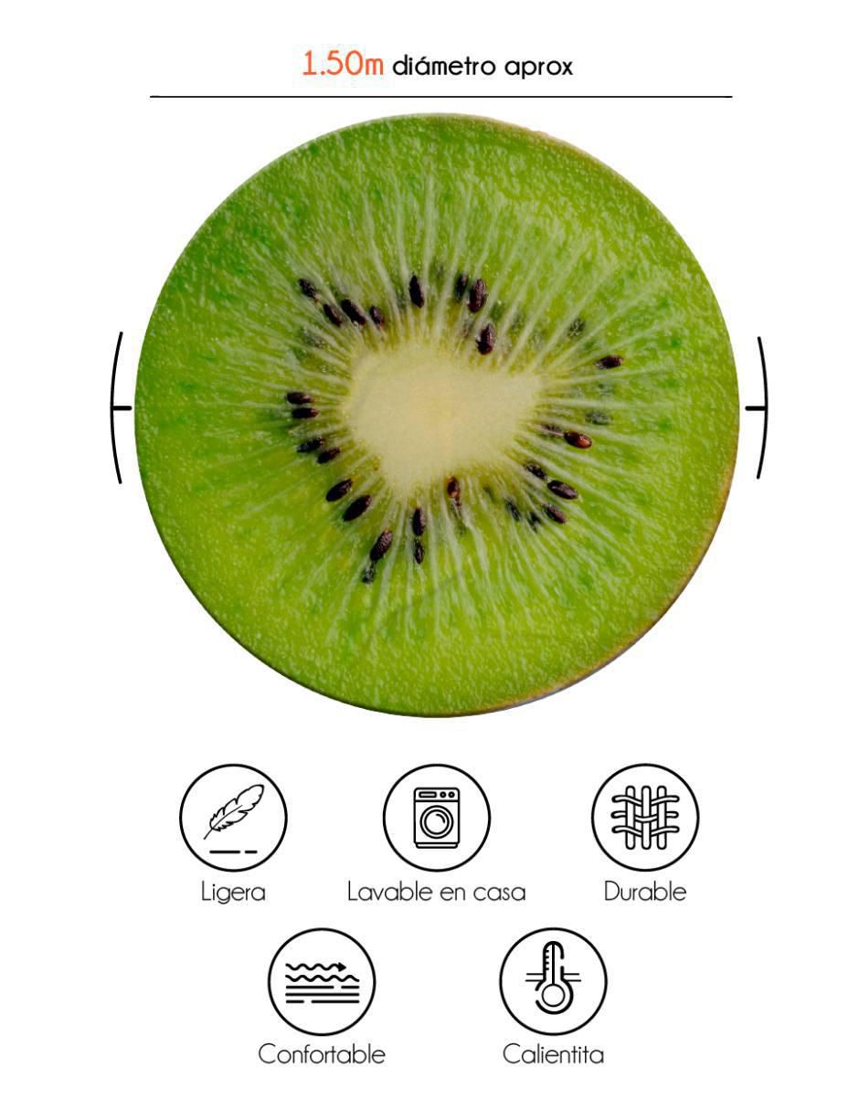 Frazada de tejido plano Frutas Kiwi 4