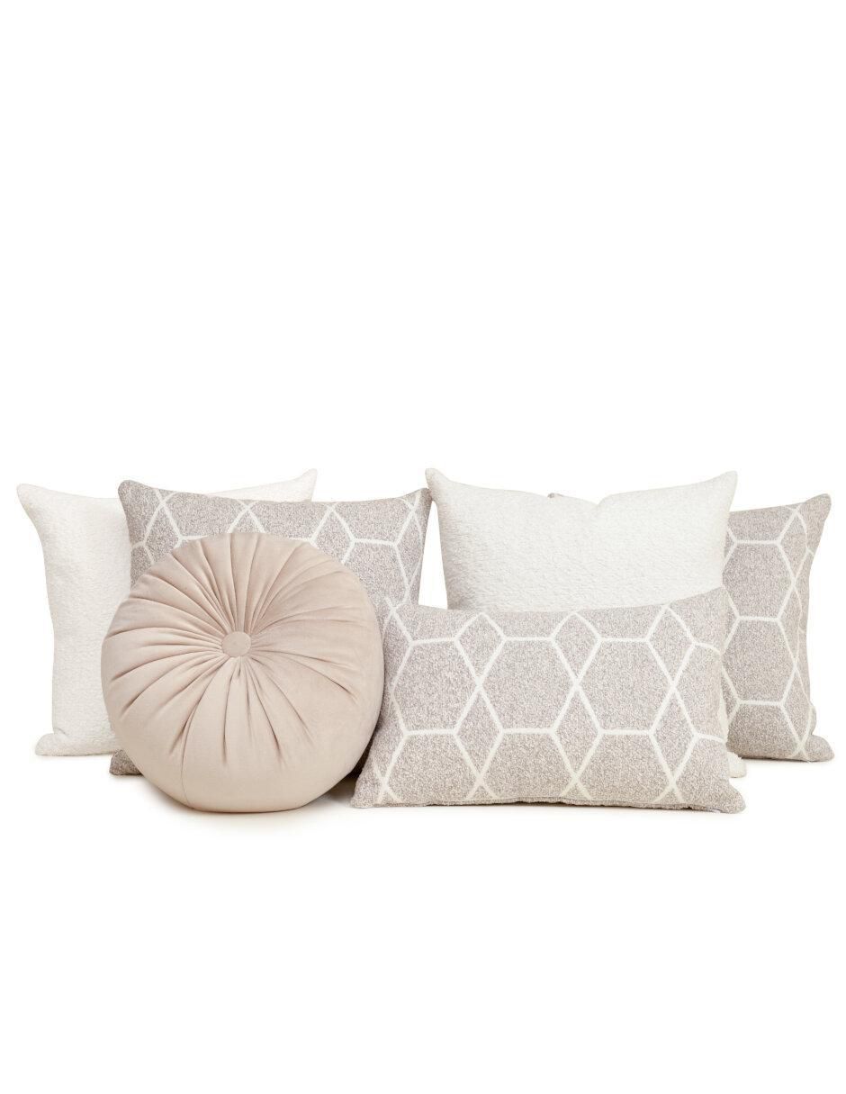 Set de cojín decorativo Antonela Beige