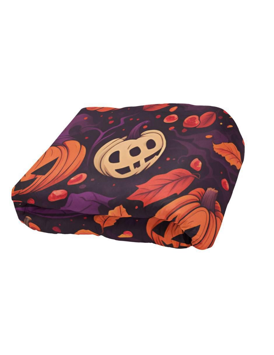 Frazada de tejido plano Halloween Calabaza 2