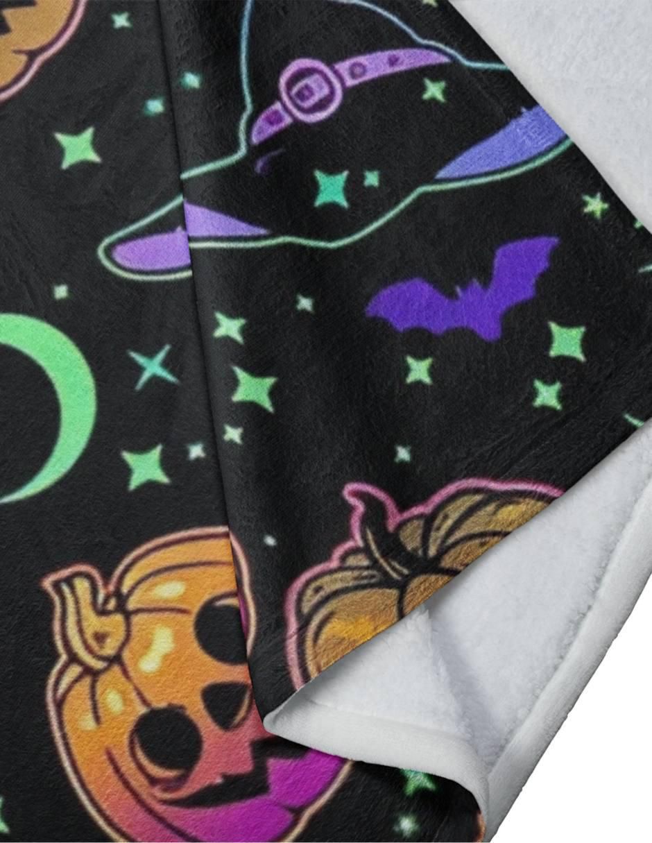 Frazada de tejido plano Halloween Neon 3