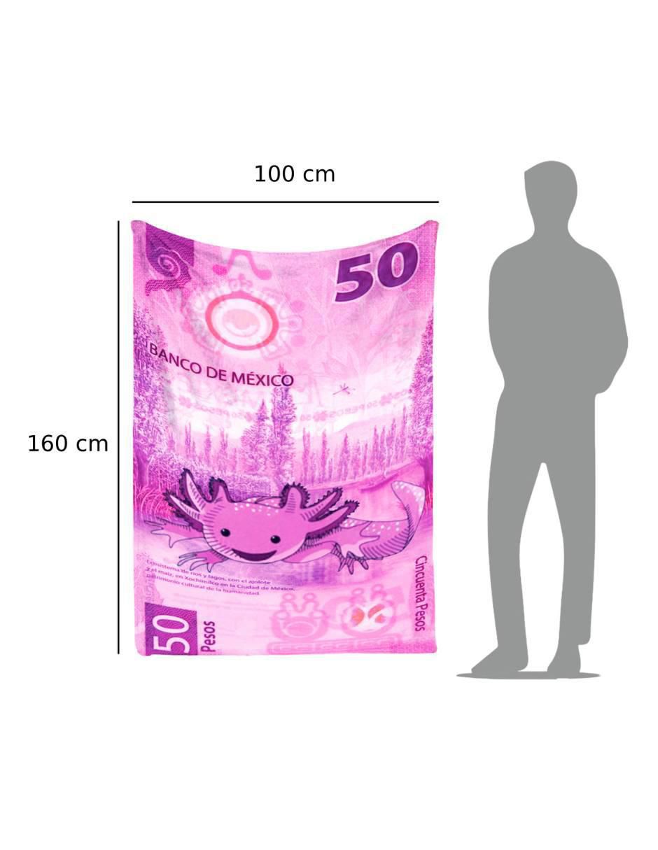 Frazada de tejido de punto Billete De 50 Ajolote 5