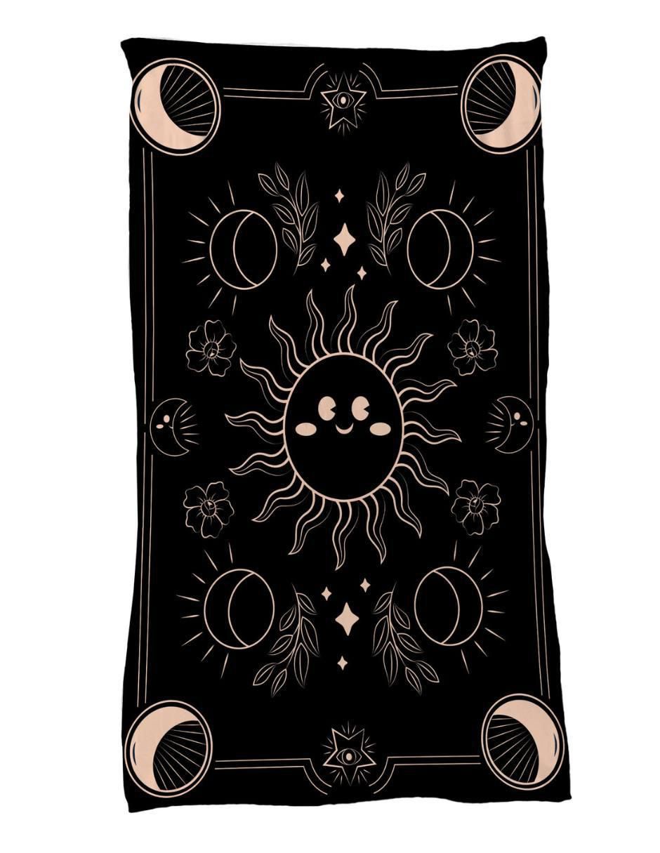 Frazada de tejido de punto Halloween Tarot Kawaii Frazada de tejido de punto Halloween Tarot Kawaii