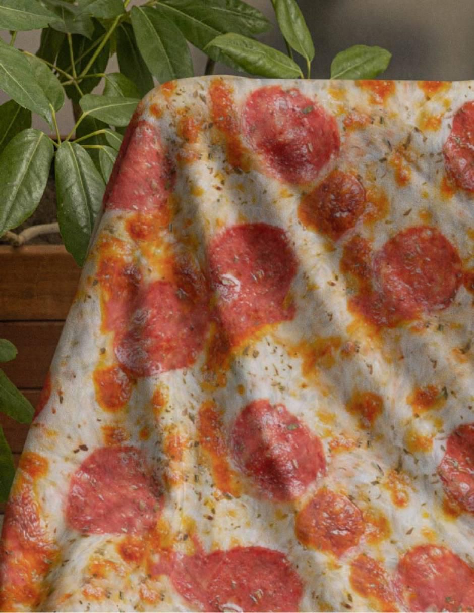 Frazada de tejido de punto Pizza 2