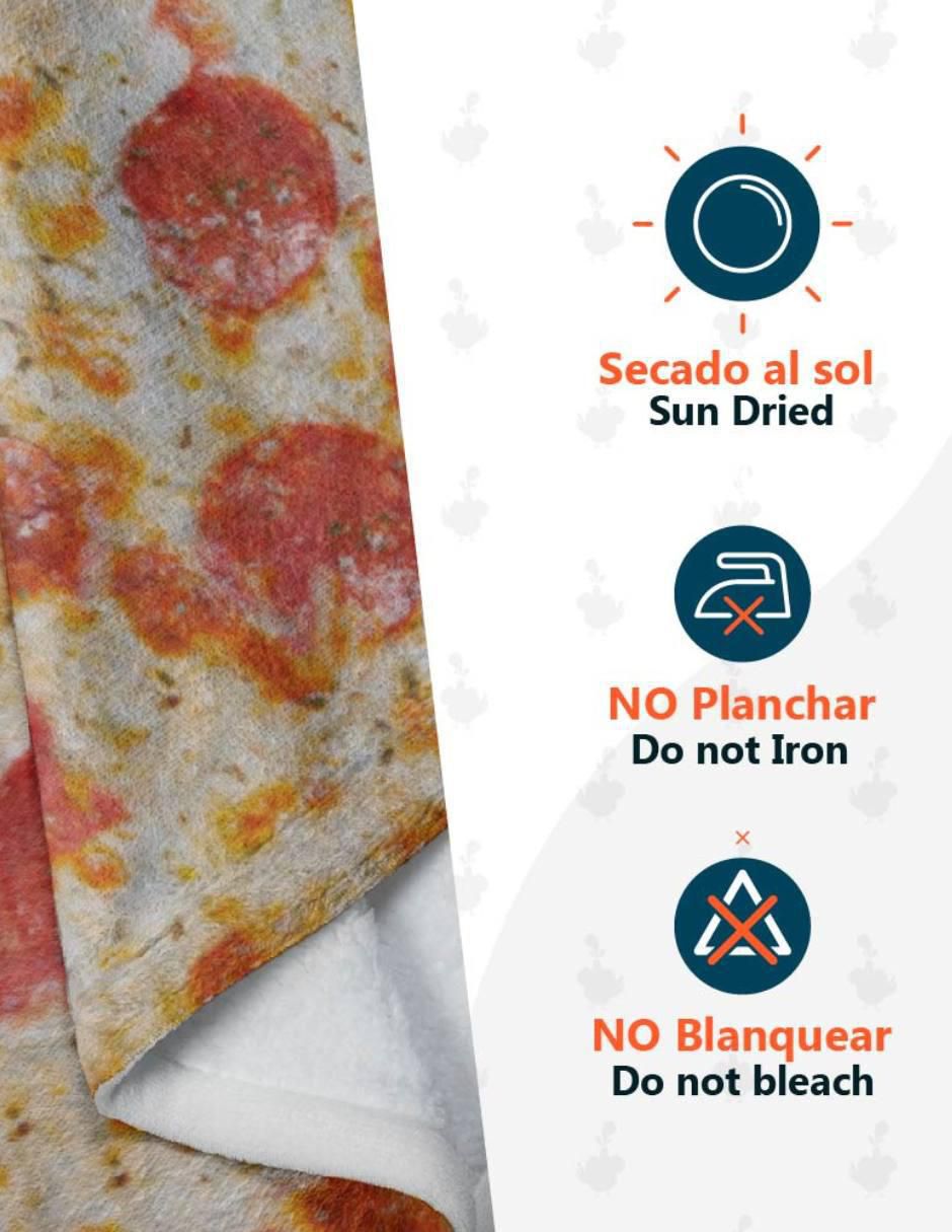 Frazada de tejido de punto Pizza 3