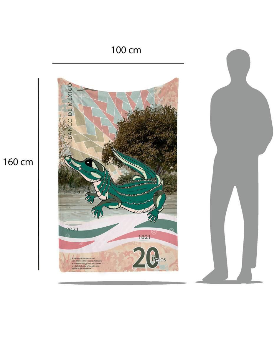 Frazada de tejido de punto Billete De 20 Cocodrilo 5