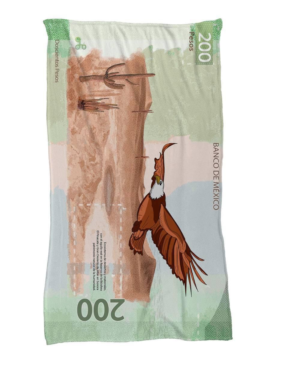 Frazada de tejido de punto Billete De 200 Águila Frazada de tejido de punto Billete De 200 Águila