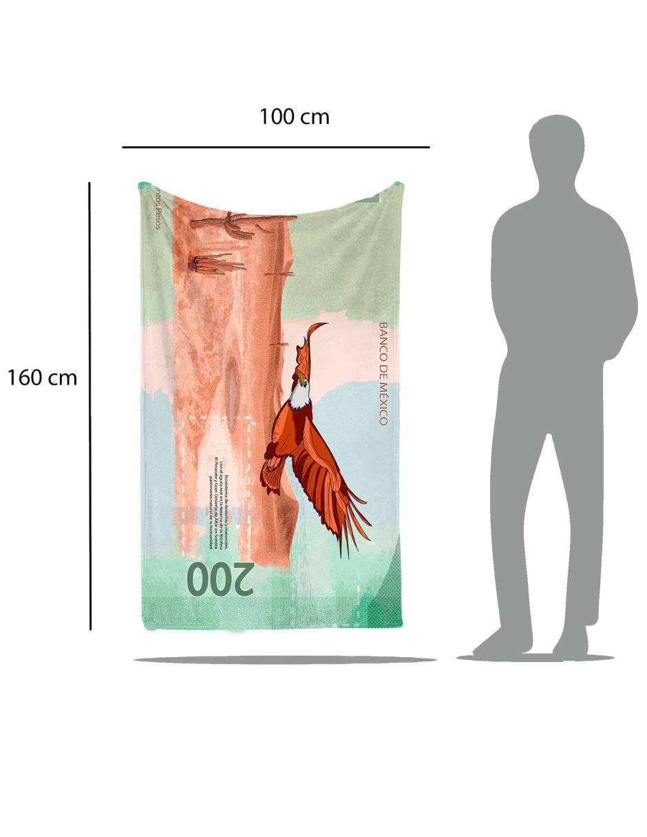 Frazada de tejido de punto Billete De 200 Águila 5