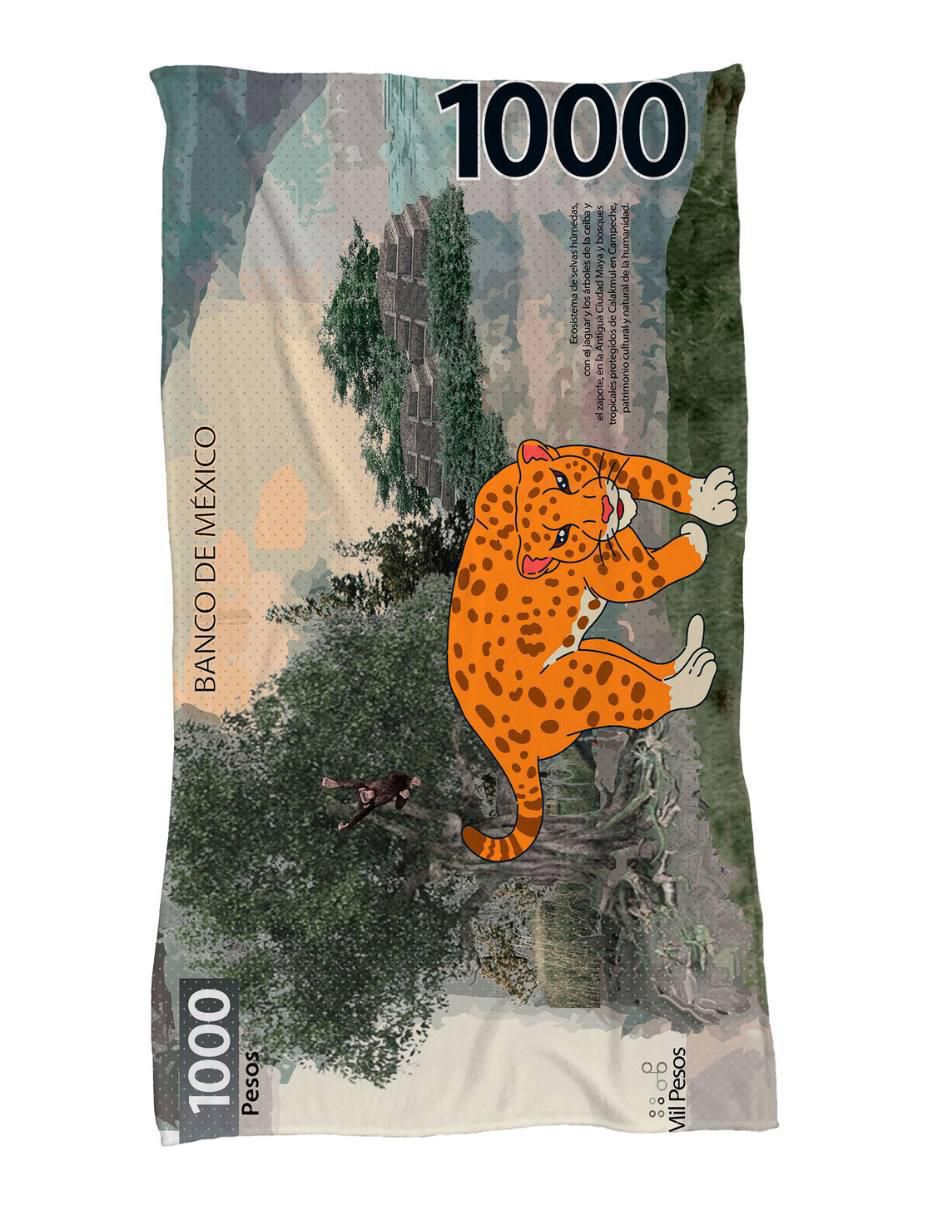 Frazada de tejido de punto Billete De 1000 Jaguar