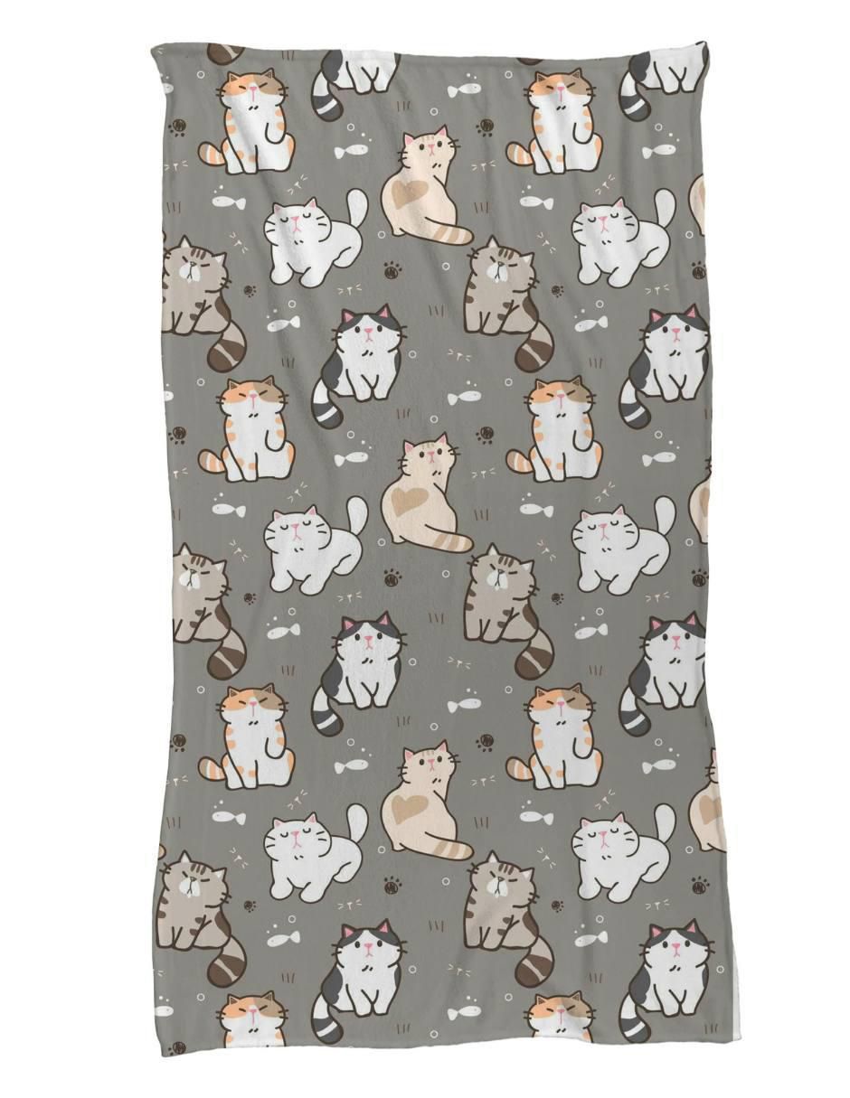 Frazada de tejido de punto Gatitos Kawaii Frazada de tejido de punto Gatitos Kawaii