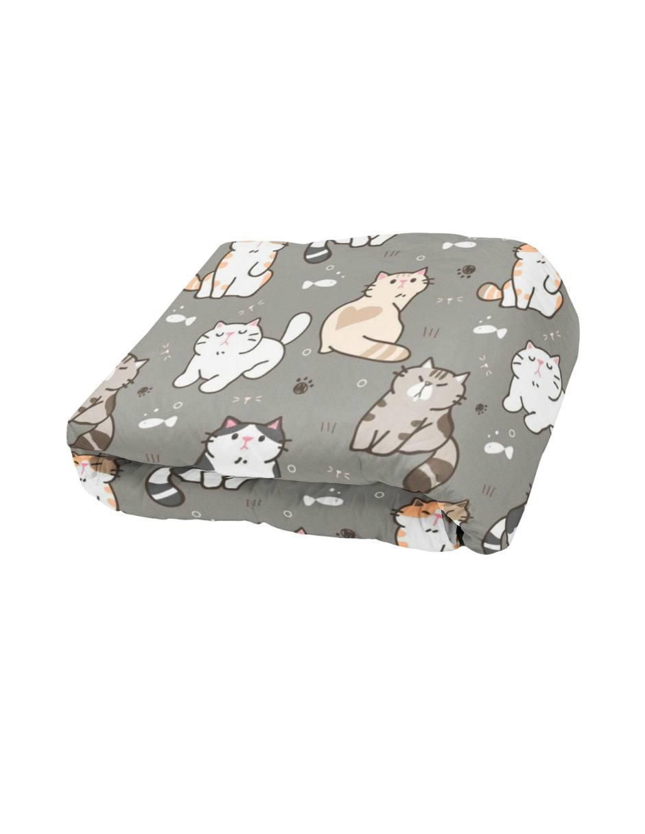 Frazada de tejido de punto Gatitos Kawaii 2