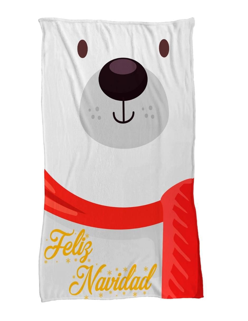 Frazada de tejido de punto Oso Polar Navidad Frazada de tejido de punto Oso Polar Navidad