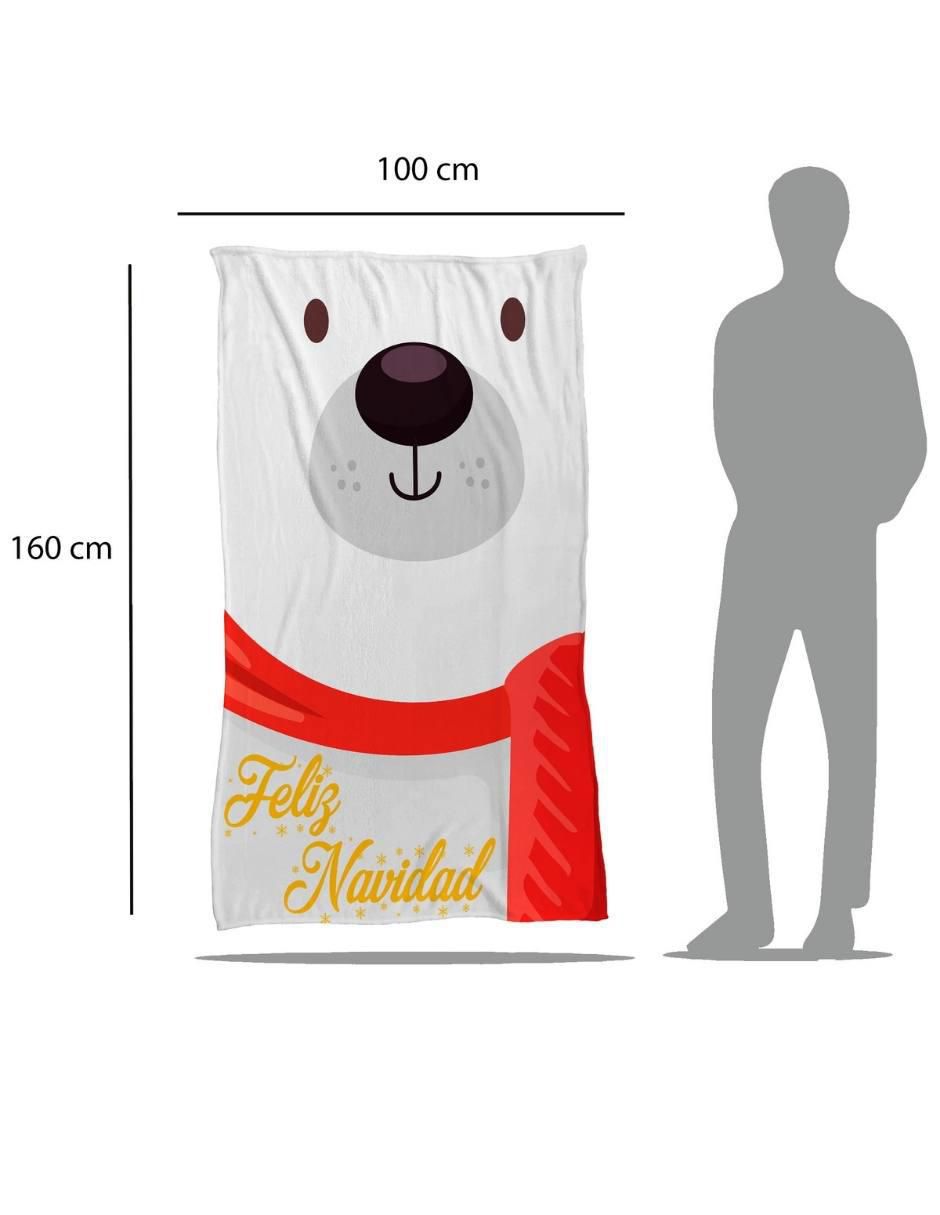 Frazada de tejido de punto Oso Polar Navidad 5